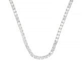 White Cubic Zirconia Rhodium Over Brass Necklace 94.32ctw