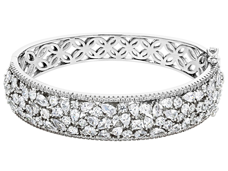White Cubic Zirconia Rhodium Over Brass Bracelet 17.03ctw - DOL339