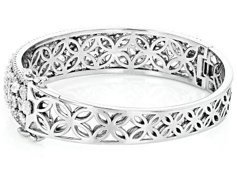 White Cubic Zirconia Rhodium Over Brass Bracelet 17.03ctw - DOL339