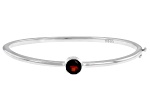 Red Garnet Sterling Silver Bangle Bracelet 1.49ct