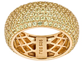 Yellow Sapphire 14k Yellow Gold Over Sterling Silver Ring 3.42ctw