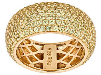 Picture of Yellow Sapphire 14k Yellow Gold Over Sterling Silver Ring 3.42ctw