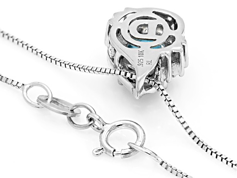 Swiss Blue Topaz Rhodium and 10k Yellow Gold Over Sterling Silver