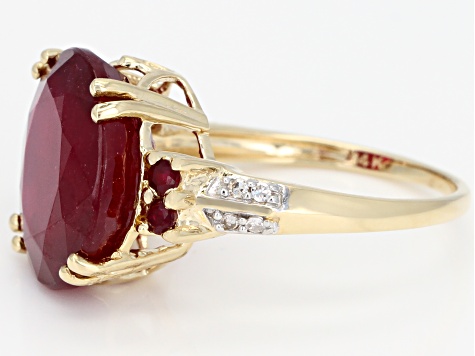 Heavy French Antique 8g 18k Gold Angled RUBY Gypsy Wide Band Ring Flor –  Mouse's House Antiques