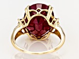Red Mahaleo® Ruby 14k Yellow Gold Ring 9.80ctw