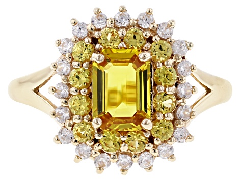 Yellow Sapphire 10k Yellow Gold Ring 1.82ctw - DRT050