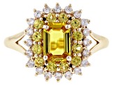 Yellow Sapphire 10k Yellow Gold Ring 1.82ctw