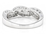 White Diamond Accent Rhodium Over Sterling Silver Band Ring