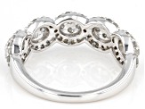 White Diamond Rhodium Over Sterling Silver Band Ring 1.00ctw