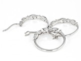White Diamond Accent Rhodium Over Sterling Silver Ring And Earring Jewelry Set