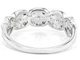 White Diamond Accent Rhodium Over Sterling Silver Band Ring