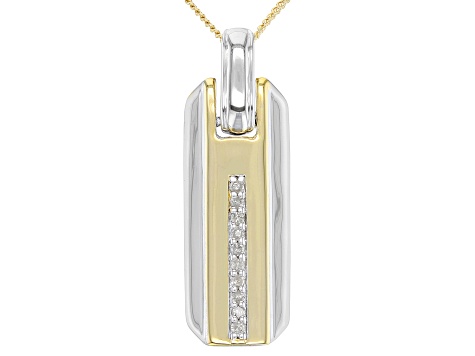 14K Solid White Gold Mens Diamond Dog Tag Pendant 6.60 Ctw – Avianne  Jewelers