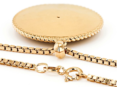 Black Diamond 14k Yellow Gold Over Sterling Silver Mens Compass Pendant 0.25ctw