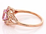 Kunzite 18k Rose Gold Over Sterling Silver Ring 1.09ctw