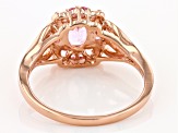 Kunzite 18k Rose Gold Over Sterling Silver Ring 1.09ctw