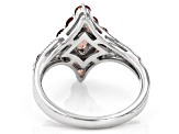 Andalusite Rhodium Over Sterling Silver Ring 1.54ctw