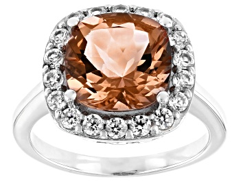 Picture of Zandrite® Rhodium Over Sterling Silver Ring 3.66ctw