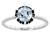 Sky Blue Glacier Topaz Rhodium Over Sterling Silver Set Of Three Rings 2.80ctw