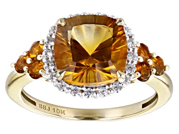 Picture of Orange Madeira Citrine 10k Yellow Gold  Ring 2.85ctw
