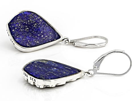 Blue Lapis Lazuli Sterling Silver Earrings