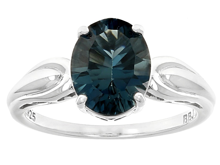 London Blue Topaz Rhodium Over Sterling Silver Ring 2.55ct London Blue Topaz Rhodium Over Sterling Silver Ring 2.55ct