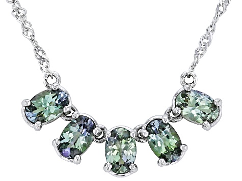 Ocean Tanzanite® Rhodium Over Silver Necklace 1.91ctw
