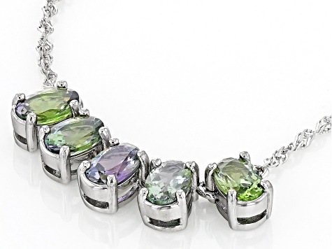 Ocean Tanzanite® Rhodium Over Silver Necklace 1.91ctw