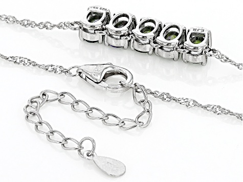 Ocean Tanzanite® Rhodium Over Silver Necklace 1.91ctw