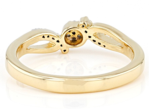 Diamond Mickey Mouse Icon Ring - 14K Yellow Gold