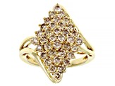 Candlelight Diamonds™ 14k Yellow Gold Over Sterling Silver Cluster Ring 1.50ctw