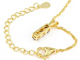 Champagne Diamond 14k Yellow Gold Over Sterling Silver 3-Stone Pendant With 18" Chain 0.45ctw