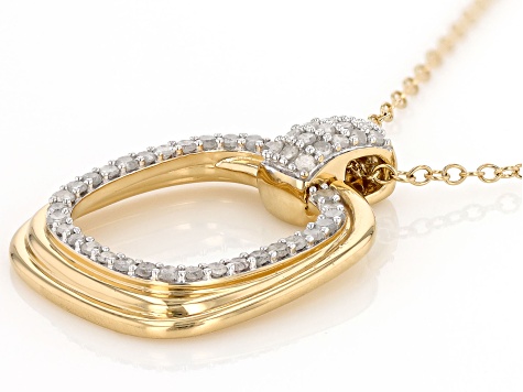 0.25ctw Diamond Heart hot Drop Pendant 14k Yellow Gold