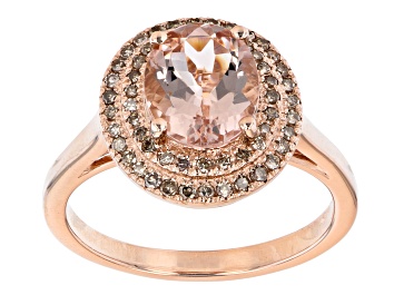 Picture of Peach Morganite 10k Rose Gold Ring 1.43ctw