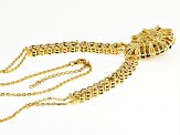 Multi-Tourmaline 18k Yellow Gold Over Silver Necklace 12.49ctw