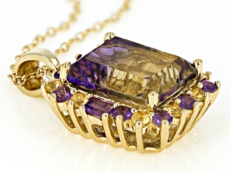 Silvercartvila 0.68 Ctw Round Sim Blue Sapphire Diamond 18K Gold Over Silver Heart Pendant With 18 Chain