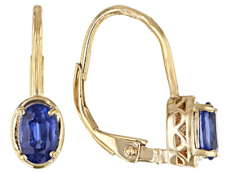 Blue Kyanite 18K Yellow Gold Over Sterling Silver Earrings 1.00ctw