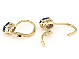 Blue Kyanite 18K Yellow Gold Over Sterling Silver Earrings 1.00ctw