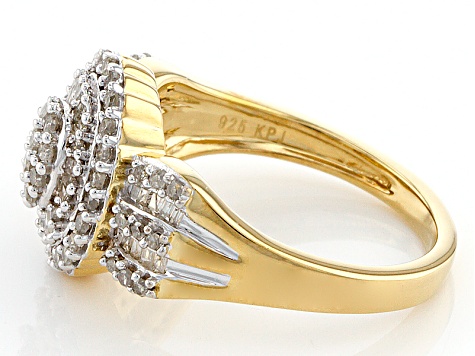 Diamond 14k Yellow Gold Over Sterling Silver Ring .50ctw - FDS065Y ...