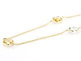Sky Blue Topaz 18k Yellow Gold Over Silver Necklace 22.95ctw