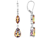 Northern Lights™ Quartz Rhodium Over Sterling Silver Dangle Earrings 6.26ctw