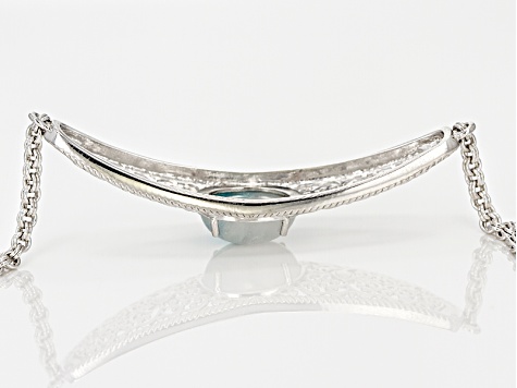 Blue Paraiba Tourmalinated Quartz Sterling Silver Bracelet