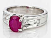 Mahaleo Ruby Sterling Silver Ring 1.75ctw