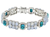 Blue Turquoise Sterling Silver Bracelet
