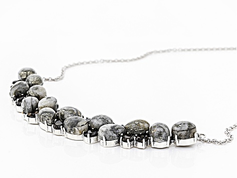 Golden Pyrite Sterling Silver Necklace 9.46ctw