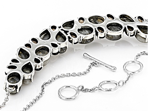 Golden Pyrite Sterling Silver Necklace 9.46ctw