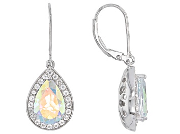 Picture of Mercury Mist® Topaz Rhodium Over Sterling Silver Dangle Earrings 7.15ctw