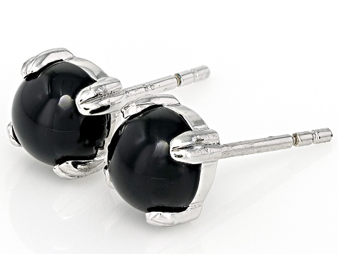 Vintage Black Onyx Sterling Silver outlet Stud Earrings Southwestern Small Studs