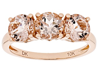 Pink Morganite 10k Rose Gold Ring 1.84ctw