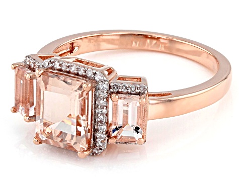 Pink Morganite 10k Rose Gold Ring 1.92ctw - FHE006 | JTV.com