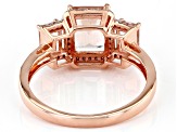 Pink Morganite 10k Rose Gold Ring 1.92ctw